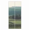 Moskitiera na drzwi 100x220 cm podwójne magnesy biała