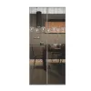 Moskitiera na drzwi 100x220 cm podwójne magnesy szara
