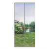 Moskitiera na drzwi 100x220 cm podwójne magnesy szara
