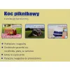 Koc dwustronny piknikowy plażowy na piknik 175x135 cm  kolor