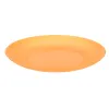 Talerz plastikowy płytki obiadowy płaski 22cm pomarańczowy