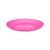 Talerz plastikowy płytki deserowy płaski dla dzieci 18cm czerwony