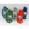 Lampa naftowa z uchwytem latarnia lampion 24 cm  granatowa