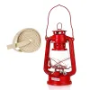 Zestaw lampa naftowa 24cm + knot czerwona