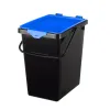 kosze do segregacji, wiadra do segregacji z naklejkami, 4 x 10L,