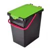 kosze do segregacji, wiadra do segregacji z naklejkami, 4 x 10L,