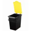 kosze do segregacji, wiadra do segregacji z naklejkami, 4 x 10L,