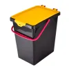 kosze do segregacji, wiadra do segregacji z naklejkami, 4 x 10L,