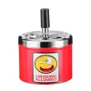 Metalowa popielniczka automatyczna obrotowa mix wzorów