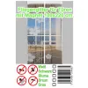 Moskitiera na drzwi 100x220 cm z magnesami kwiaty cw