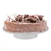 Patera na ciasto tort owoce talerz wysoki 28cm złota sg