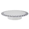 Patera na ciasto tort owoce talerz wysoki 28cm niebieska  sg