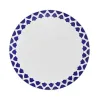 Patera na ciasto tort owoce talerz wysoki 28cm niebieska  sg