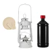 Zestaw lampa naftowa 24cm, olej 980ml+ knot biała