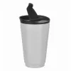 Samochodowy kubek  z przykrywką wielorazowy turystyczny 500ml szary