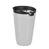 Samochodowy kubek  z przykrywką wielorazowy turystyczny 500ml szary