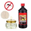 Zestaw lampa naftowa lampion, olej na komary 980ml+ knot
