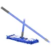 Mop płaski z mikrofibry mikrofibra szenilowy lux niebieski