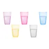 Kubek kubki plastkowe kpl. 5 szt 500ml transparent mix kolor sg