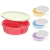 Pojemnik dzielony zamykany lunch box na przekąski  b393