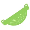 Durszlak plastikowy sitko do odcedzania połówkowe 23 cm  zielone