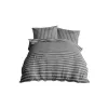 Komplet pościel bawełna 200x220 + 2 poszewki 70x80 szara t1