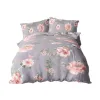 Komplet pościel bawełna 200x220 + 2 poszewki 70x80 szara t4