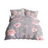 Komplet pościel bawełna 200x220 + 2 poszewki 70x80 szara t4