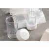 Plastikowy kpl do przypraw przyprawnik 4el. serwetnik rondo