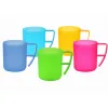 Kubek kubki plastikowe z uchem do zmywarki  400ml kpl. 5 szt  mix