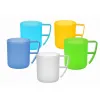 Kubek kubki plastikowe z uchem do zmywarki  400ml kpl. 5 szt  mix