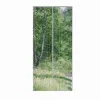Moskitiera na drzwi 100x220 cm podwójne magnesy paski szara