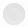 Talerze deserowe płaskie 19 cm okrągłe białe szkło kpl. 6 szt