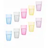 Kubek kubki plastkowe kpl. 10 szt 350ml transparent mix kolor sg