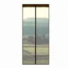 Moskitiera na drzwi 100x220 cm z magnesami brązowa ochrona przed owadami (f)