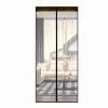 Moskitiera na drzwi 100x220 cm z magnesami brązowa ochrona przed owadami (f)