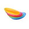 Talerz plastikowy płytki obiadowy płaski duży 25cm  6 szt. sg