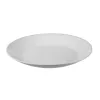 Talerze deserowe płaskie 18 cm okrągłe białe szkło gładkie kpl. 6 szt
