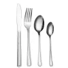 Sztućce zestaw sztućców 24 elementy – elegancki design na 6 osób (h)