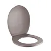 Deska sedesowa wc szaro-beżowa uniwersalna łatwy montaż easy fix dba