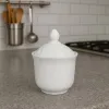 Cukiernica z pokrywką 250 ml – klasyczna, białą, elegancka białe szkło