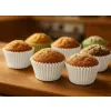 Papierowe foremki na babeczki muffinki 12cm białe papilotki 100 szt.