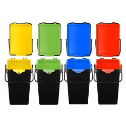 kosze do segregacji, wiadra do segregacji , 4 x 10L,
