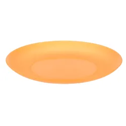 Talerz plastikowy płytki obiadowy płaski 22cm pomarańczowy
