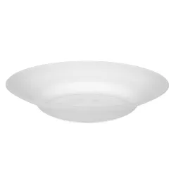 Talerz plastikowy głęboki do zupy 22,5 cm biały transp