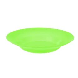 Talerz plastikowy głęboki do zupy 22,5 cm zielony