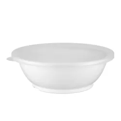 Gastro salaterka  biała plastikowa 18cm gruba z pokrywką