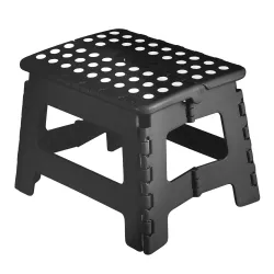 Taboret składany krzesełko wielofunkcyjny 29x22x22 cm czarny