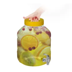 Nietłukący słój słoik z kranikiem 12l napoje lemoniada dzbanek  (sr)