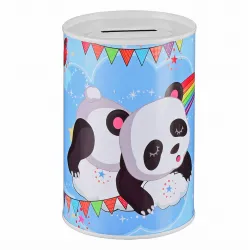 Metalowa puszka skarbonka misie panda 7,5x10,5cm